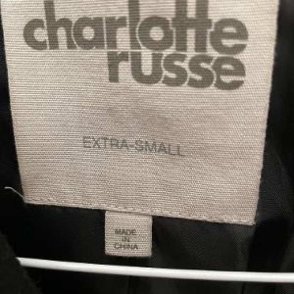 Charlotte Russe Double Breasted Wool Coat.  XS - Picture 6 of 10